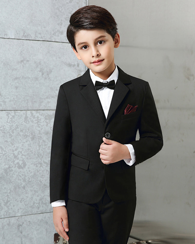 Blue/Black Boys suits for weddings Kids /Little Groom Suit 3 Pieces(Ja classbydress