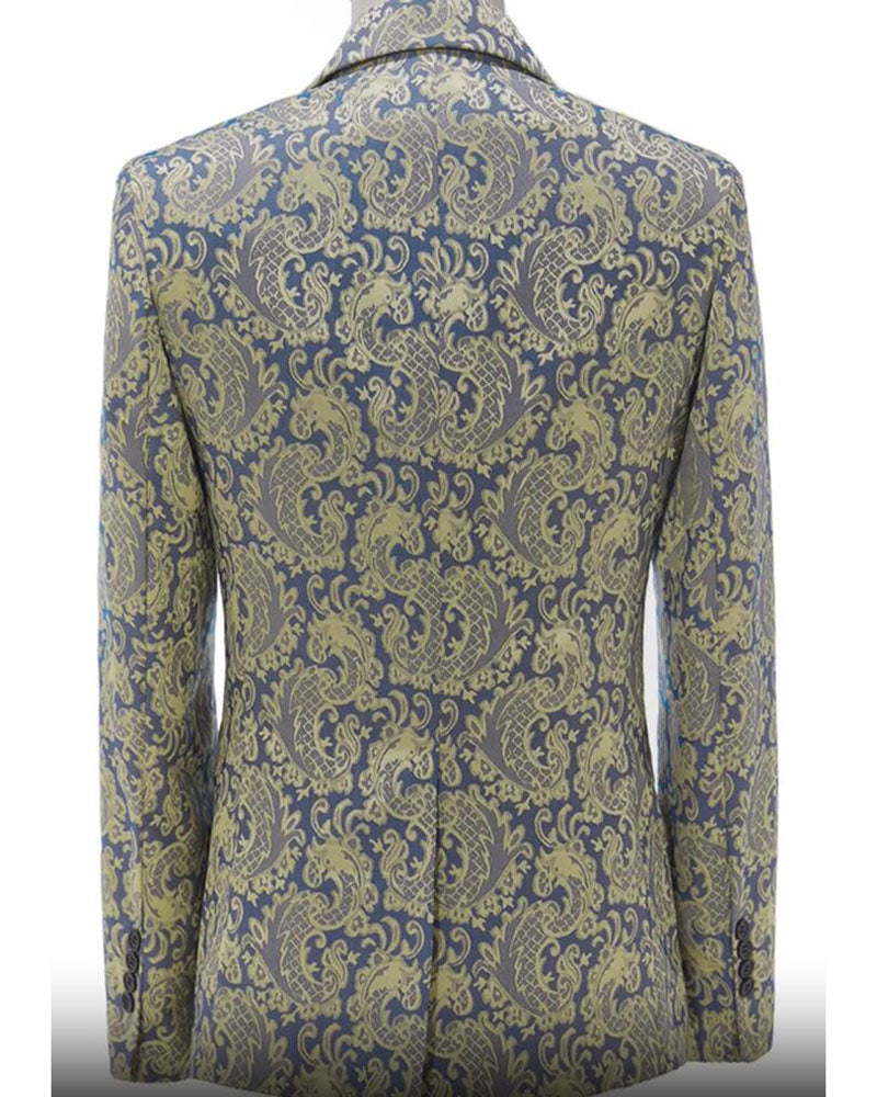 Floral Pattern Men 3 Pieces Suits Jacket +vest +pants CB3521 – classbydress