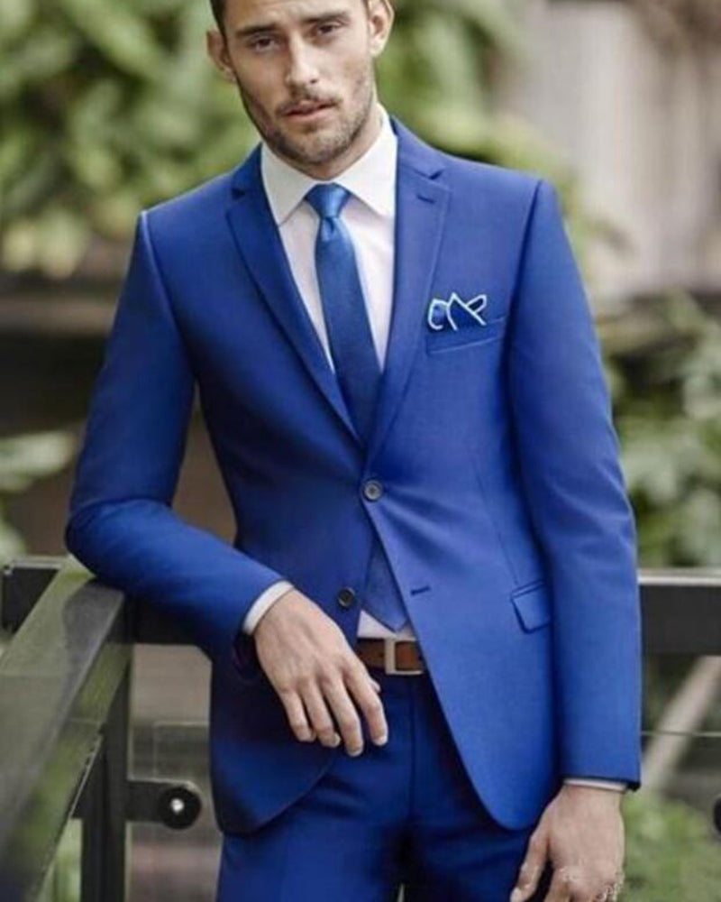 Groomsmen attire royal blue best sale