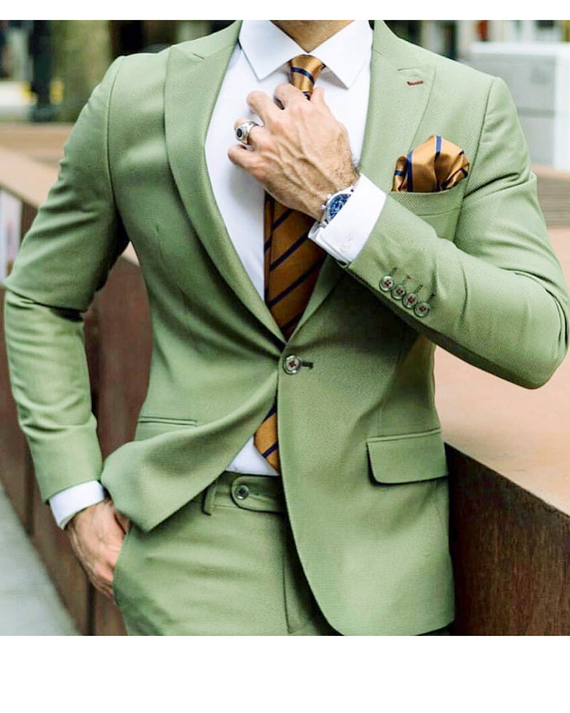 Emerald Green Prom Suits