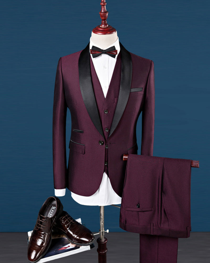 Not Your Basic Burgundy Suit 3 Ways (Men's Style Pro) | Burgundy suit, Maroon  suit, Light blue dress shirt