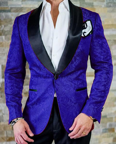 Burgandy/Blue Groom Wedding Suit/Tuxedo for Men 2022 two Pieces(jacket ...