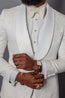 Ivory Wedding Suit for Black Men Suit Blazer Tuxedo two Pieces (jacket ...