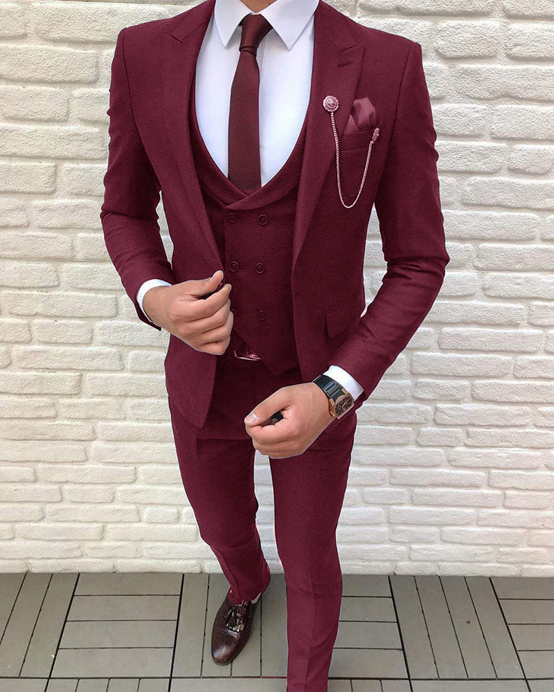 Burgundy prom outfit outlet for guys