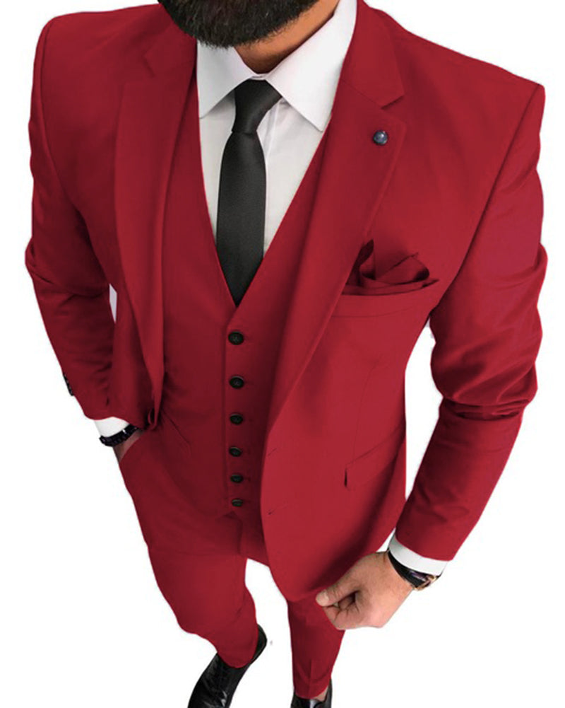 Red Suits Red 3 Piece Slim Fit One Button Wedding Groom Party Wear Coat  Pant, Red Suit, Men Red Suit, Red Slim Fit Groom Suit - Etsy
