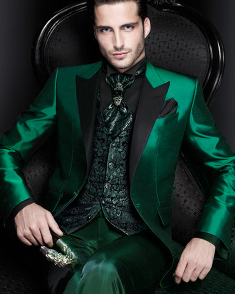 Costume Homme Vert Meraude